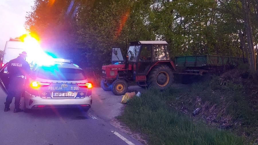 Traktorzysta miał dożywotni zakaz prowadzenia pojazdów