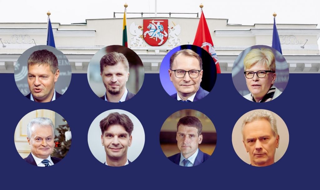 Кандыдаты на пасаду прэзідэнта ў Літве. (Фота: Delfi.lt)