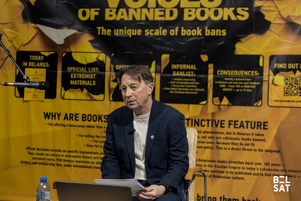 Сустрэча з гісторыкам Алесем Смаленчуком у Музеі Вольнай Беларусі. Варшава, Польшча, 31 студзеня 2026 года. Фота: Белсат