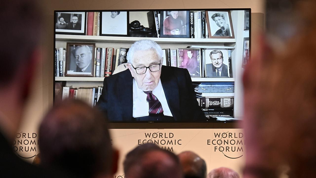 Światowe Forum Ekonomiczne w Davos. Henry Kissinger o wojnie na Ukrainie TVP INFO