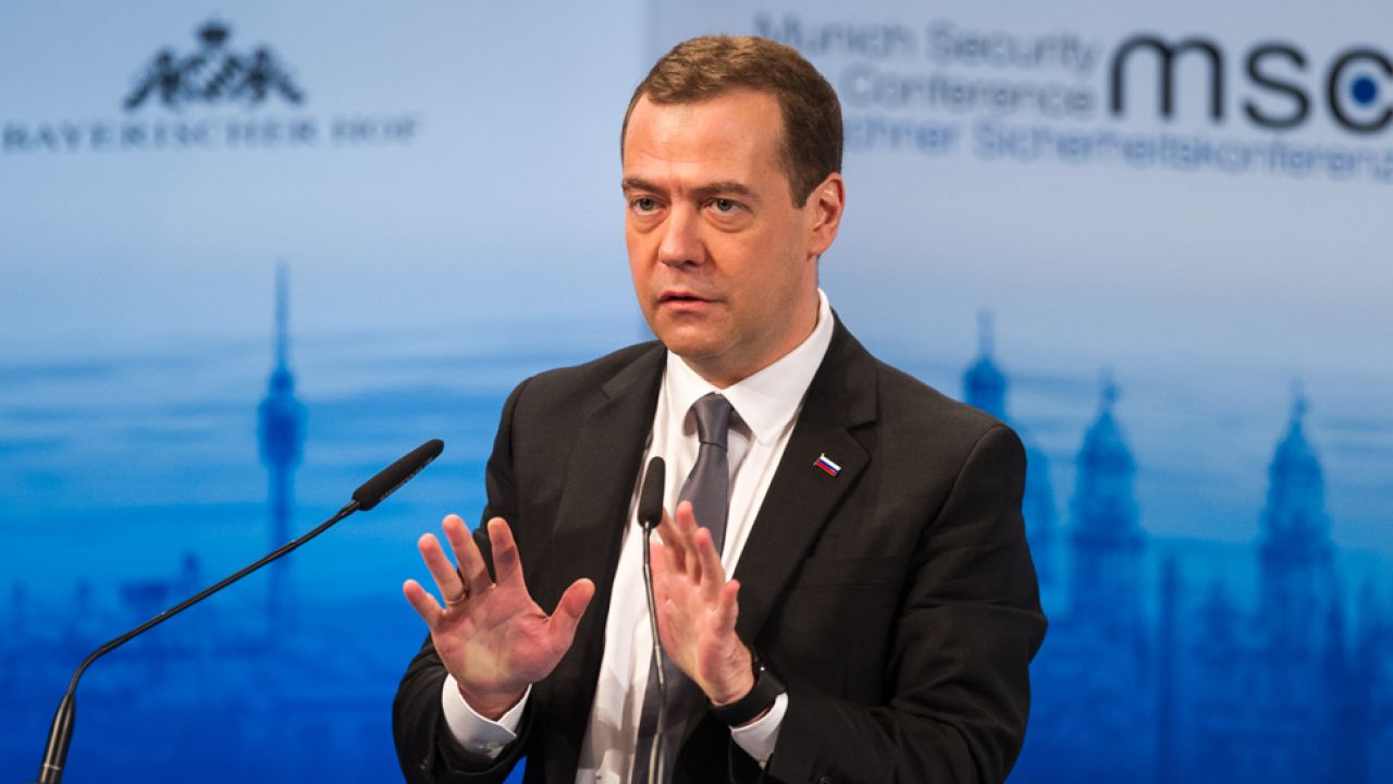 Premier Rosji Dmitrij Miedwiediew (fot. Lennart Preiss/Getty Images) Premier Rosji Dmitrij Miedwiediew (fot. Lennart Preiss/Getty Images)
