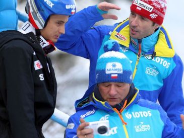 Maciej Kot (L) i Łukasz Kruczek