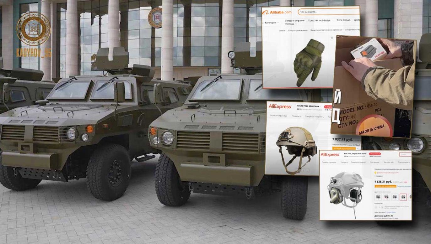 Transportery opancerzone ShaanXi Tiger 4x4, którymi chwali się Ramzan Kadyrow (fot. Telegram; YT/Dozor)