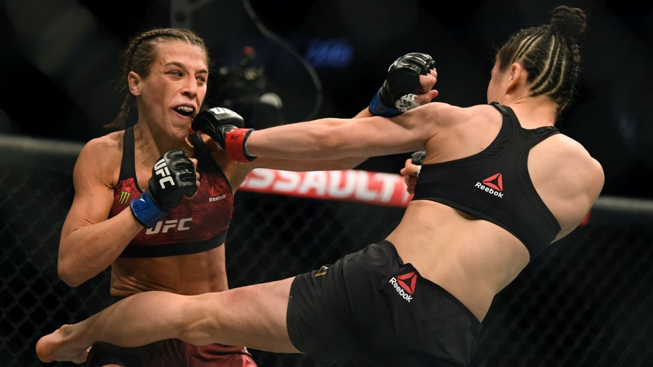 Joanna Jędrzejczyk – Weili Zhang (fot. Getty Images)