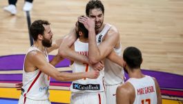 Koszykarze reprezentacji Hiszpanii (fot. Getty Images)
