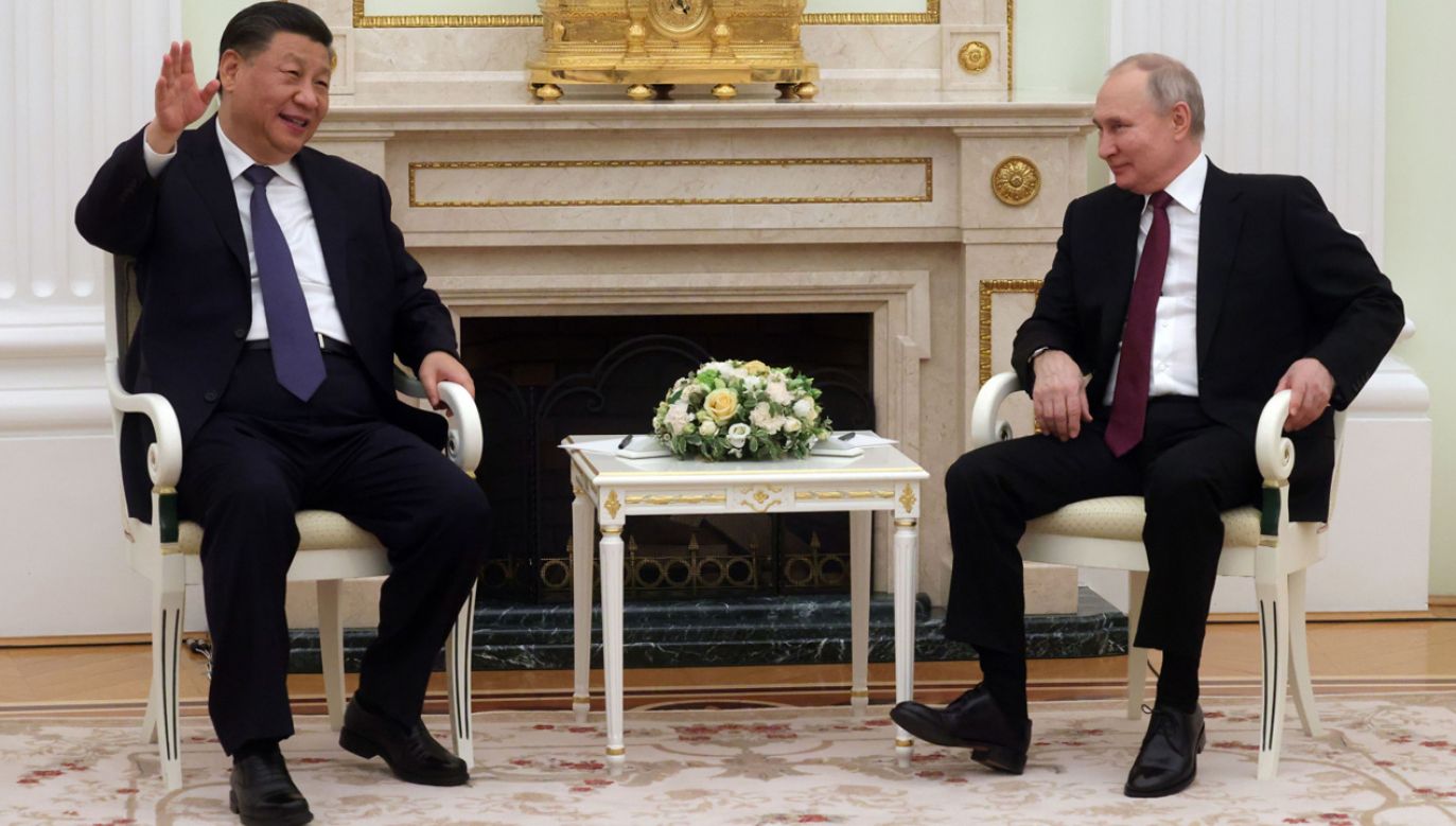 Xi Jingping i Władimir Putin (fot. PAP/EPA/SERGEI KARPUHIN / SPUTNIK / KREMLIN POOL)