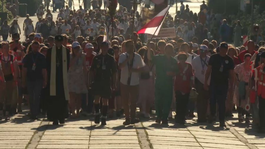 O. Paulini spodziewają się łącznie około 50 tysięcy pątników. Fot. TVP3 Katowice