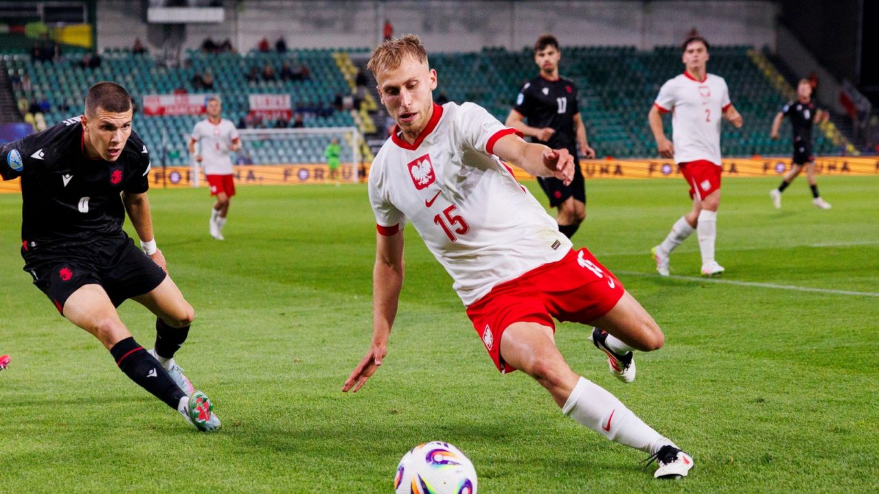 Michał Gurgul w starciu z rywalem (fot. Getty)