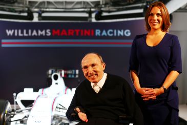 Sir Frank Williams (w środku) i Claire Williams (po prawej) (fot. Williams Grand Prix Engineering)