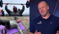 Piotr Małachowski w "Sportowym wieczorze" (fot. TVP)