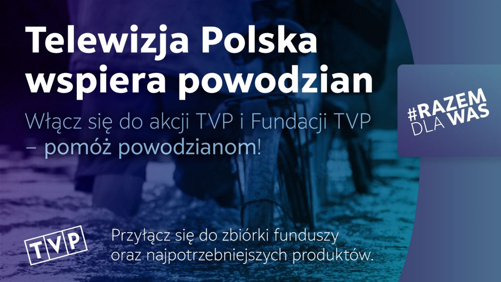 W pomoc ofiarom powodzi może zaangażować się każdy widz Telewizji Polskiej. Fot. TVP