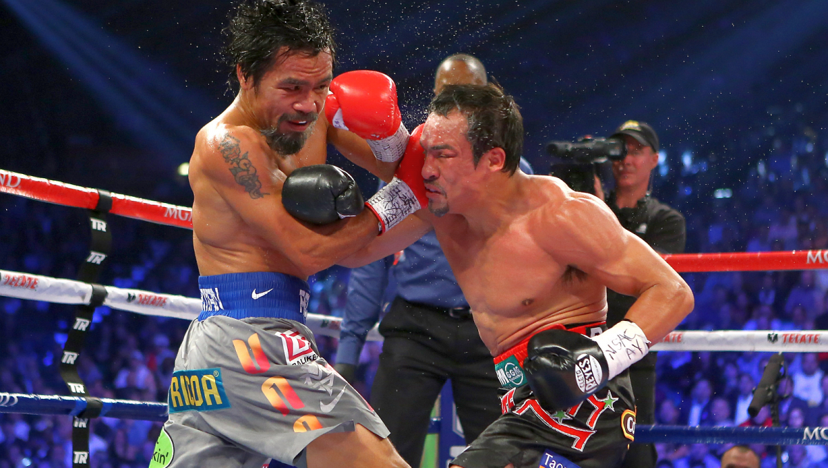 Manny Pacquiao (L) i Juan Manuel Marquez (fot. Getty) Manny Pacquiao (L) i Juan Manuel Marquez (fot. Getty)