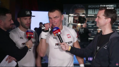 Mateusz Masternak daje wywiad sky sports (fot. TVP)