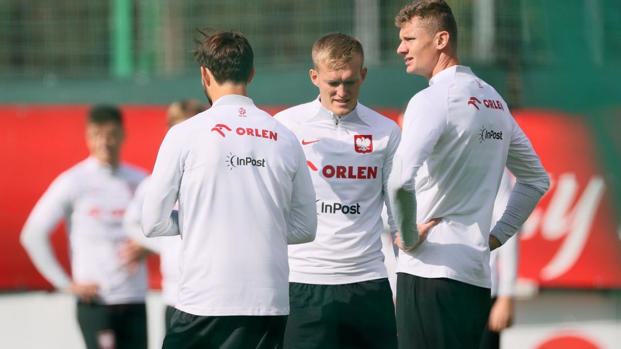 Paweł Dawidowicz na treningu reprezentacji (fot. PAP)