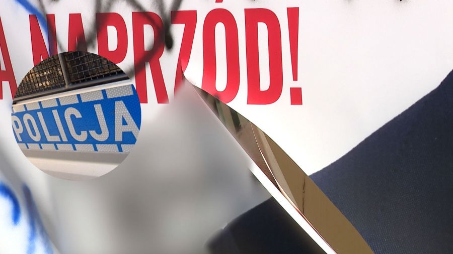 Sprawca zniszczenia wyborczego baneru zatrzymany