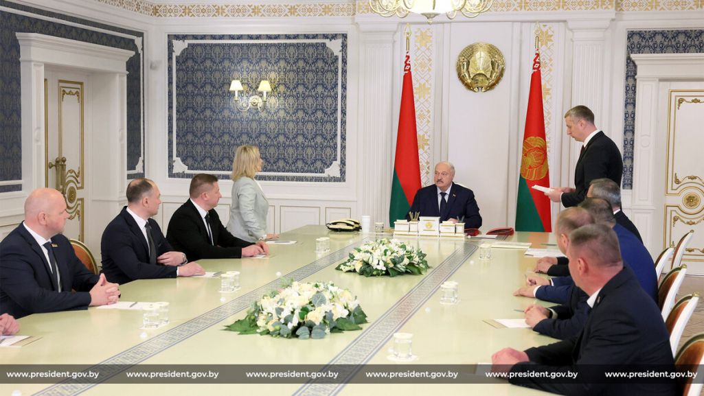 Кадравыя прызначэнні на нарадзе Аляксандра Лукашэнкі. Менск, Беларусь. 22 траўня 2025 года. Фота: president.gov.by