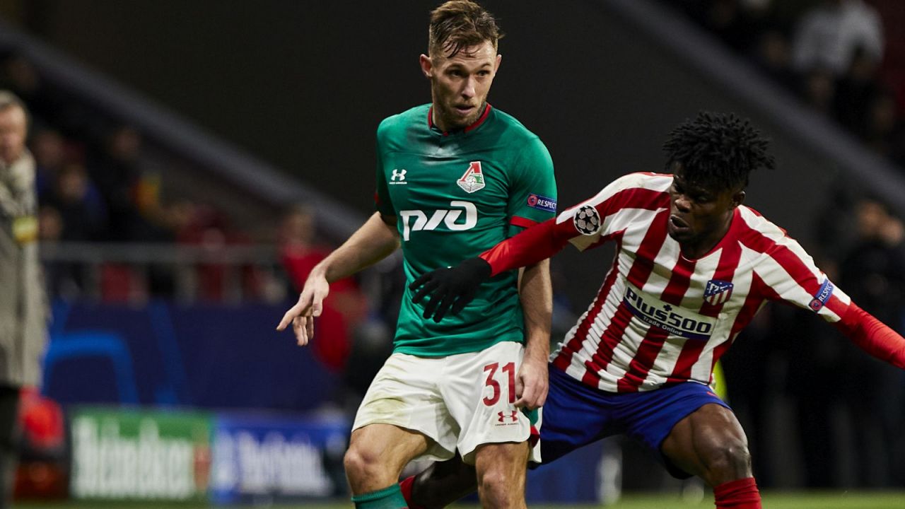 Maciej Rybus w meczu z Atletico (fot. Getty Images)