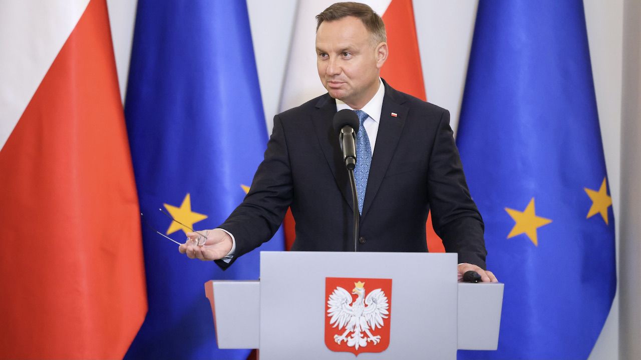 Prezydent na konferencji „Skarga nadzwyczajna – dotychczasowe doświadczenia i perspektywy” (fot. Grzegorz Jakubowski/KPRP) Prezydent na konferencji „Skarga nadzwyczajna – dotychczasowe doświadczenia i perspektywy” (fot. Grzegorz Jakubowski/KPRP)