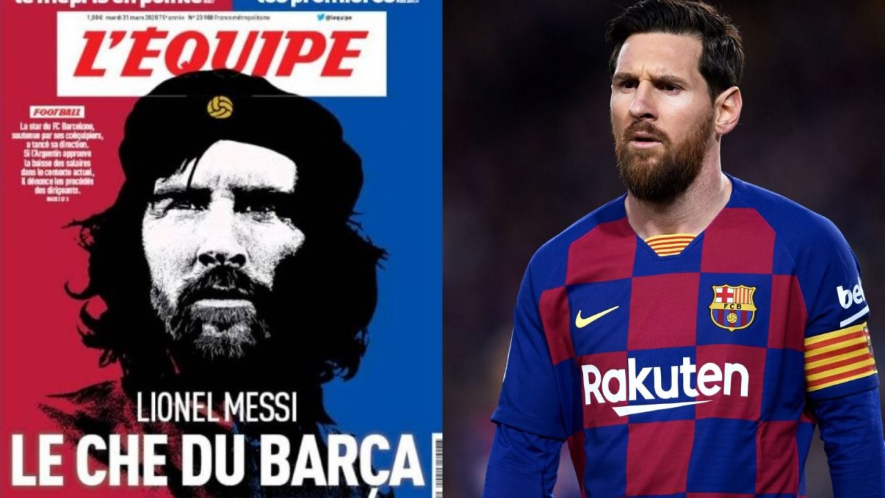 Dziennik "L'Equipe" upodobnił Leo Messiego do Che Guevary (fot. Getty Images/"L'Equipe")