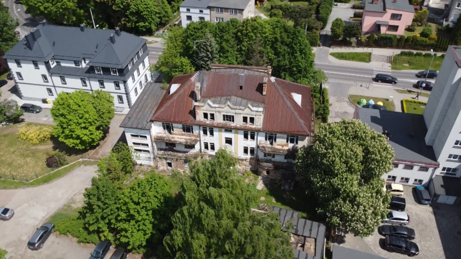 W tym budynku działało wcześniej sanatorium dla dzieci. Fot. TVP3 Katowice