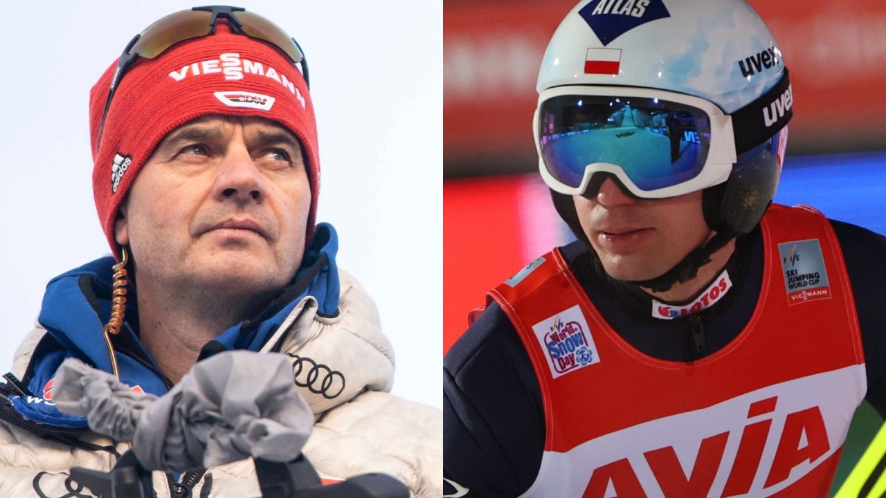 Stefan Horngacher i Kamil Stoch (fot. PAP/EPA)