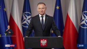 Prezydent Andrzej Duda (fot. TVP Info)
