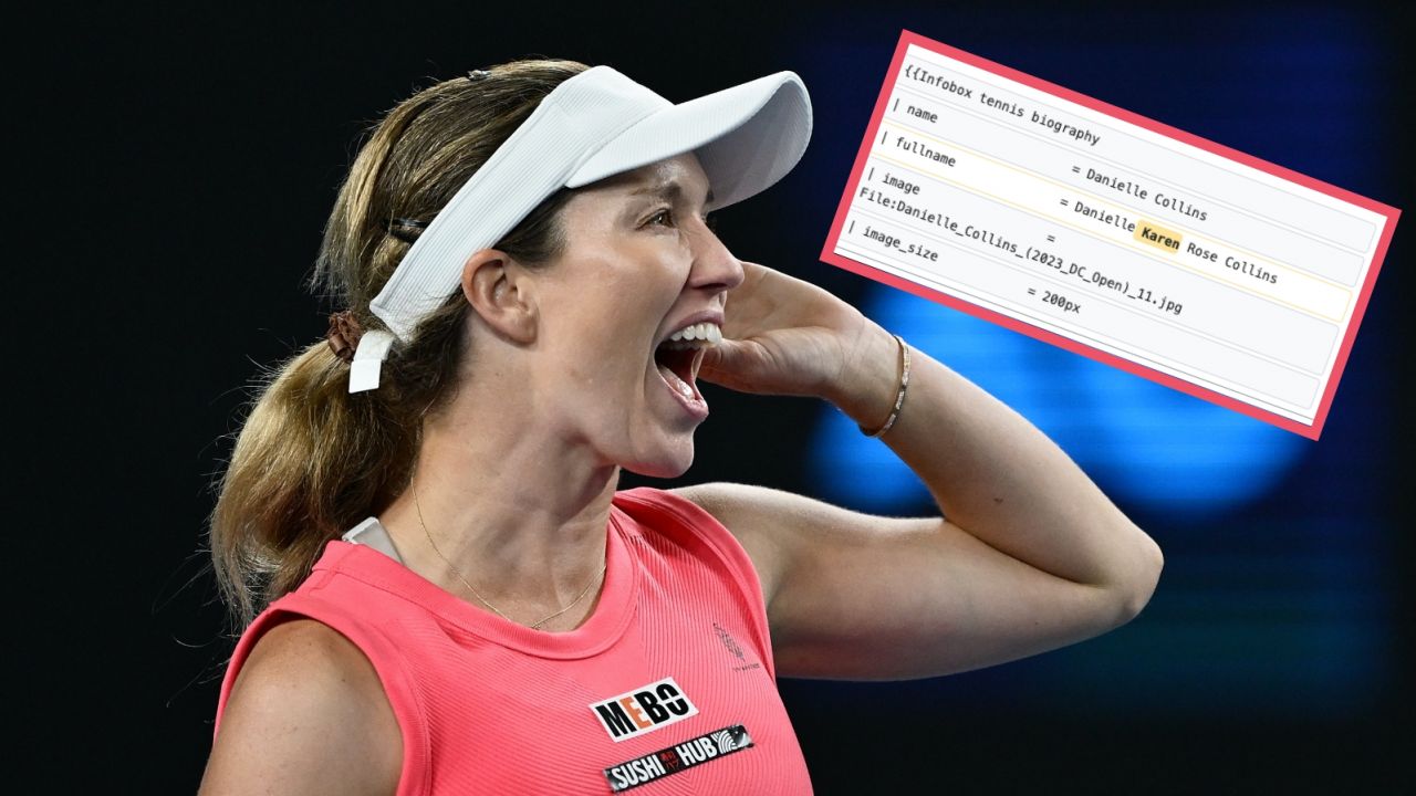 Jak Danielle stała się "Karen", czyli internet kpi z Danielle Collins, rywalki Igi Świątek (fot. Getty)
