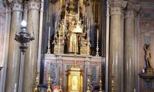 Wnętrze kościóła św. Antoniego w Lizbonie (fot. portal tvp.info/Beata Sylwestrzak)