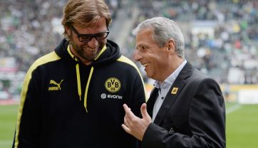 Juergen Klopp i Lucien Favre (fot. Getty Images)