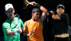 Novak Djoković, Rafael Nadal, Naomi Osaka (fot. Getty)
