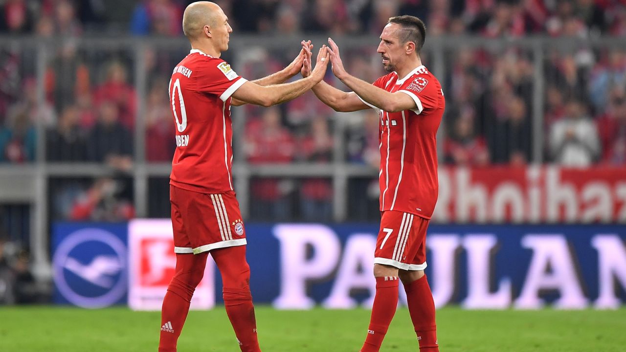 Arjen Robben i Franck Ribery (fot. Getty Images)