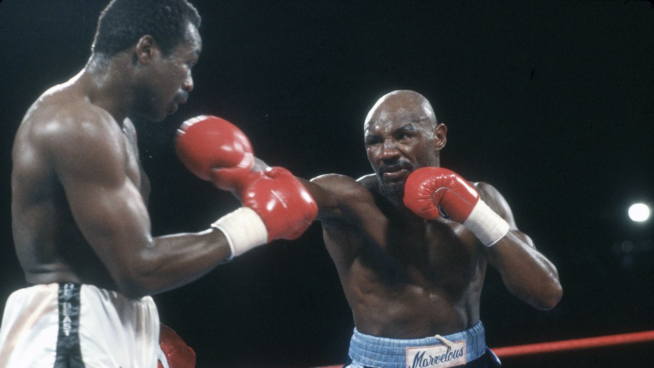 John Mugabi i Marvin Hagler (fot. Getty)