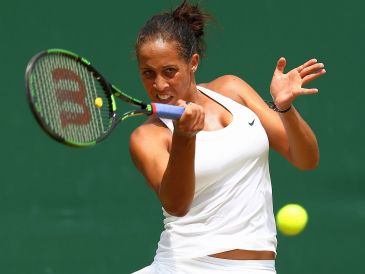Madison Keys podczas meczu z Olgą Goworcową