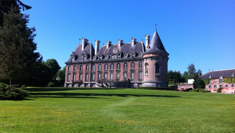 Wilhelm II miał się znajdować w château de Trélon (fot. Wiki/Les Meloures)