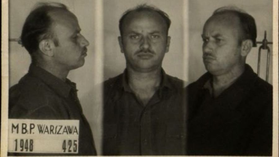 Major Zygmunt Szendzielarz „Łupaszka”- zdjęcie wykonane w MBP w 1948 r. Fot. Wikipedia Commons