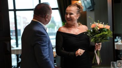 Edmund z Żagania szybko oświadczył się Annie z Lubska. Ona odmówiła. Fot. Weronika Marczyk-Kiełbasa/ TVP 