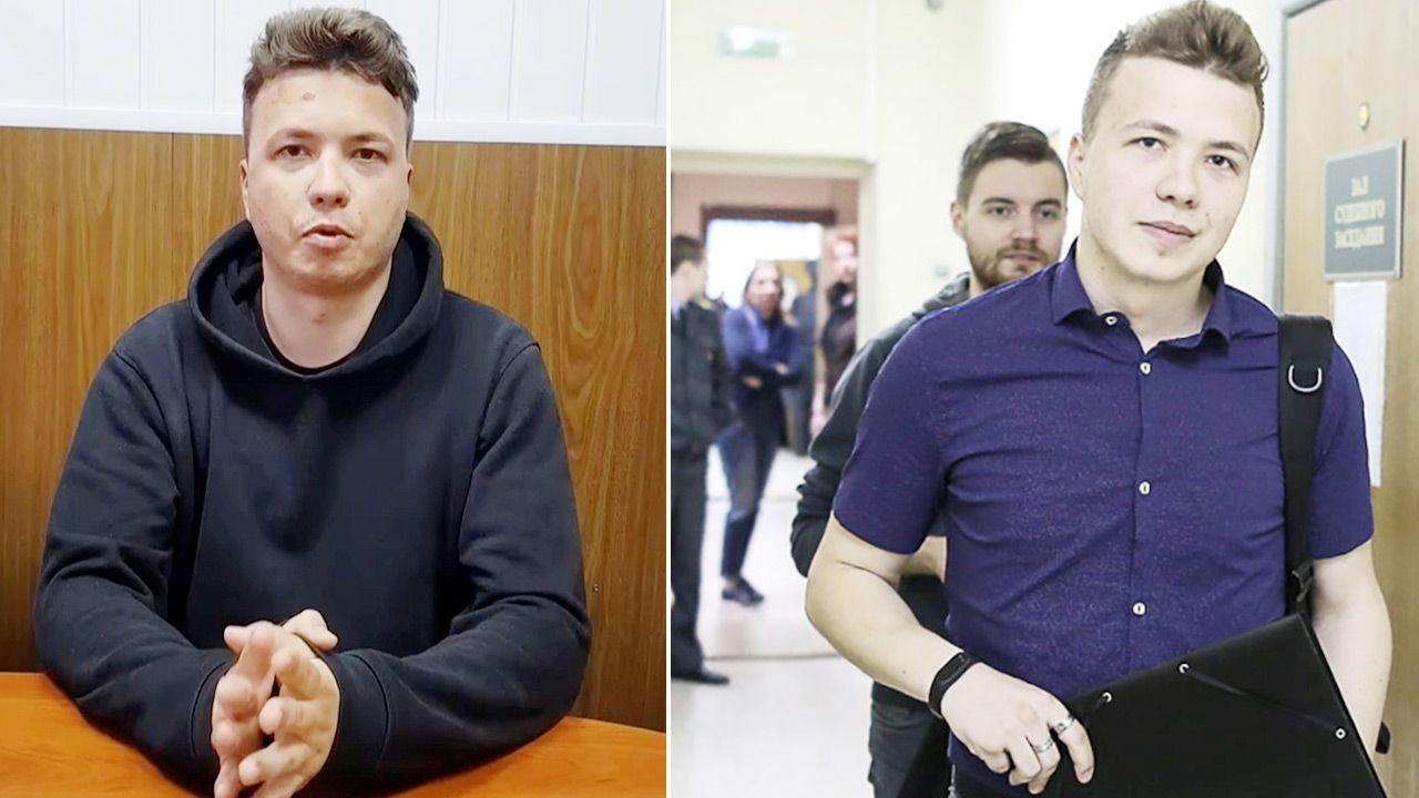 Raman Pratasiewicz został zatrzymany pod koniec maja (fot. Forum/Reuters)