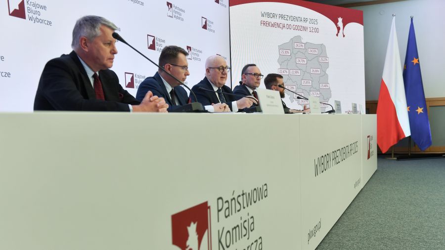 Szef PKW: frekwencja na godz. 17 wyniosła 54,91 proc.