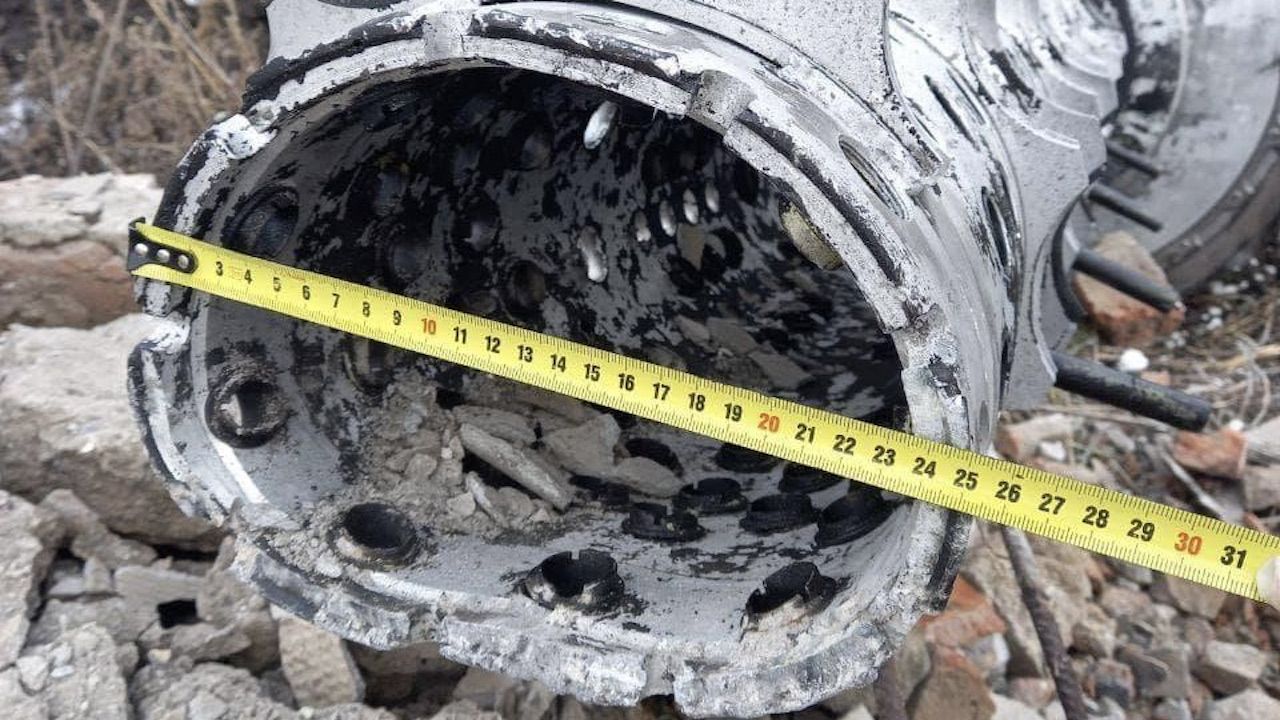 Zestrzelony pocisk Iskander (fot. Policja ukraińska) Zestrzelony pocisk Iskander (fot. Policja ukraińska)