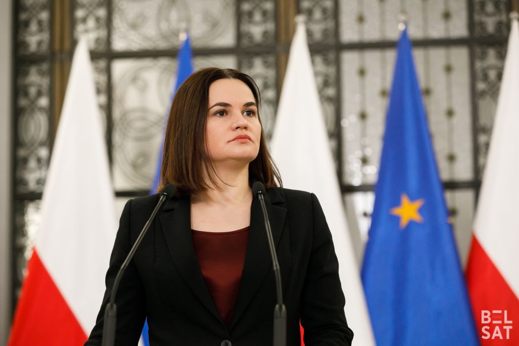 Старшыня АБСЕ Рабэрта Мэтсаля і Святлана Ціханоўская на сустрэчы ў Мальце 2 траўня 2024 года. (Фота: Sviatlana Tsikhanouskaya / «X»)