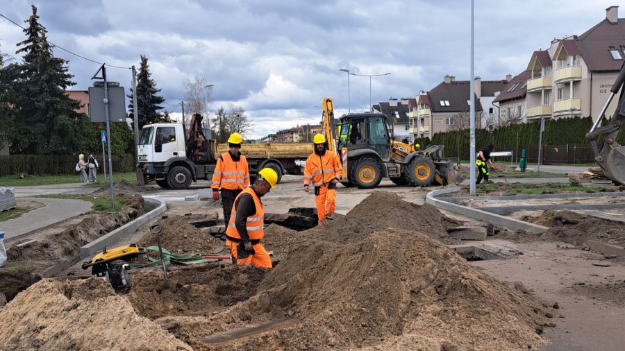 Obecnie prace drogowe prowadzone są w kilkunastu miejscach Torunia (fot. MZD)