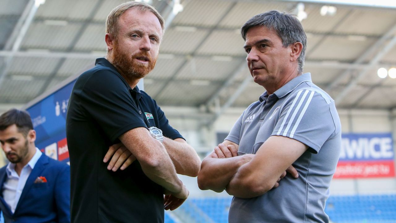 Piotr Stokowiec (L) i Waldemar Fornalik (fot. Tomasz Rulski / 400mm.pl)
