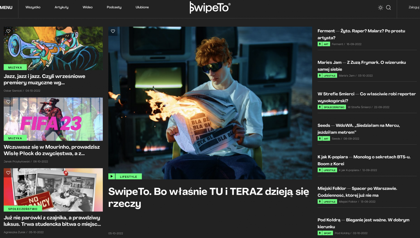 Rusza nowy portal TVP SwipeTo.pl (fot. swipeTo.pl)