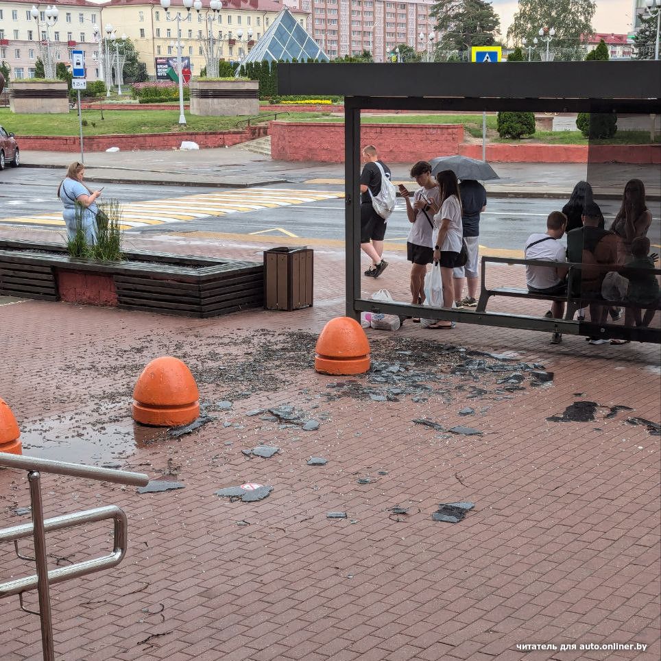 Наступствы непагадзі ў Менску. (Фота: onliner.by)