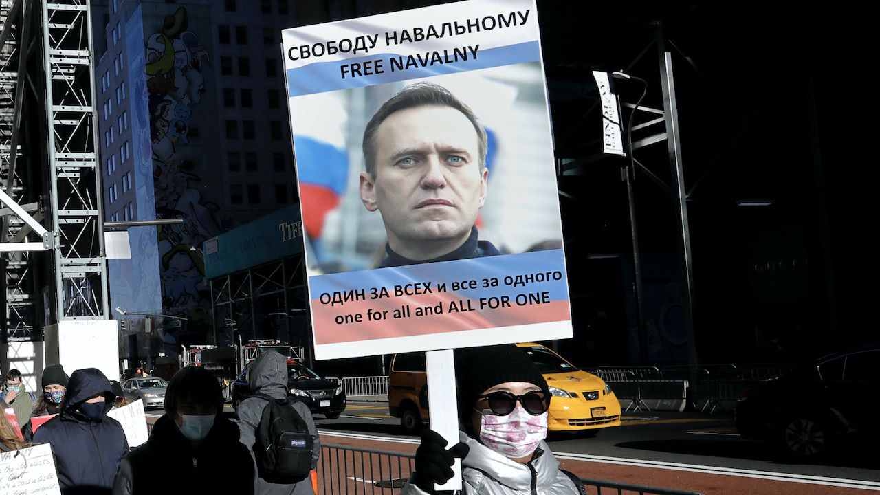 „Ukraina popiera apele o uwolnienie Nawalnego” (fot. PAP/EPA/P.Foley) „Ukraina popiera apele o uwolnienie Nawalnego” (fot. PAP/EPA/P.Foley)