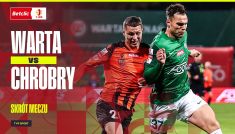 Warta Poznań – Chrobry Głogów. Betclic 1 Liga, 15. kolejka (fot. TVP SPORT)