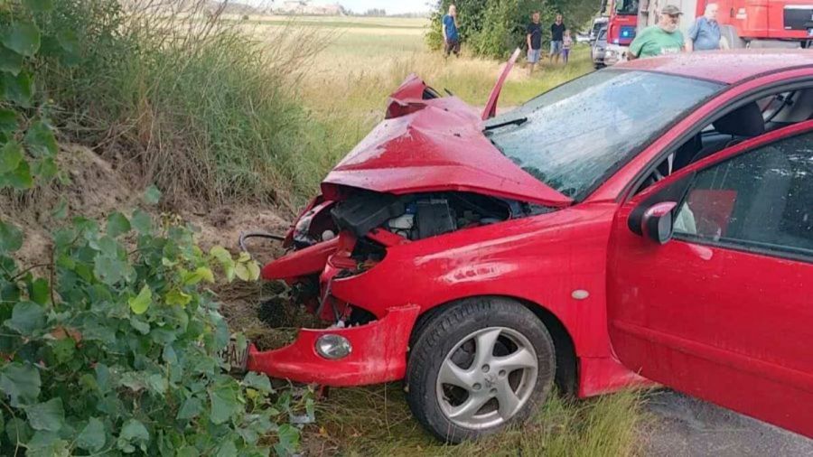 Jedna osoba jest w stanie krytycznym (fot. PSP Żnin)