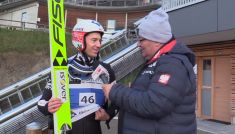 Kamil Stoch po treningu w Oberstdorfie