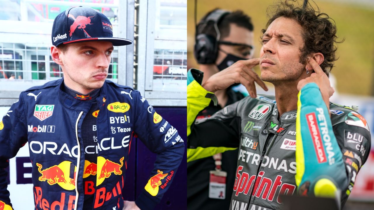 Max Verstappen (L) i Valentino Rossi (P): z jednym z tych kierowców Igor Waliłko rywalizował, a z drugim będzie - już w sezonie 2022 (fot. Getty)