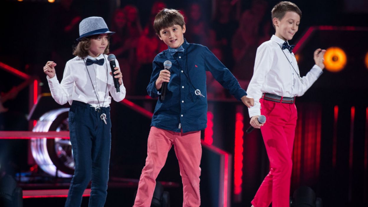 Grześ, Olivier, Paweł - to trio zaśpiewało utwór „Jak nie my to kto” (fot. J. Bogacz/TVP)